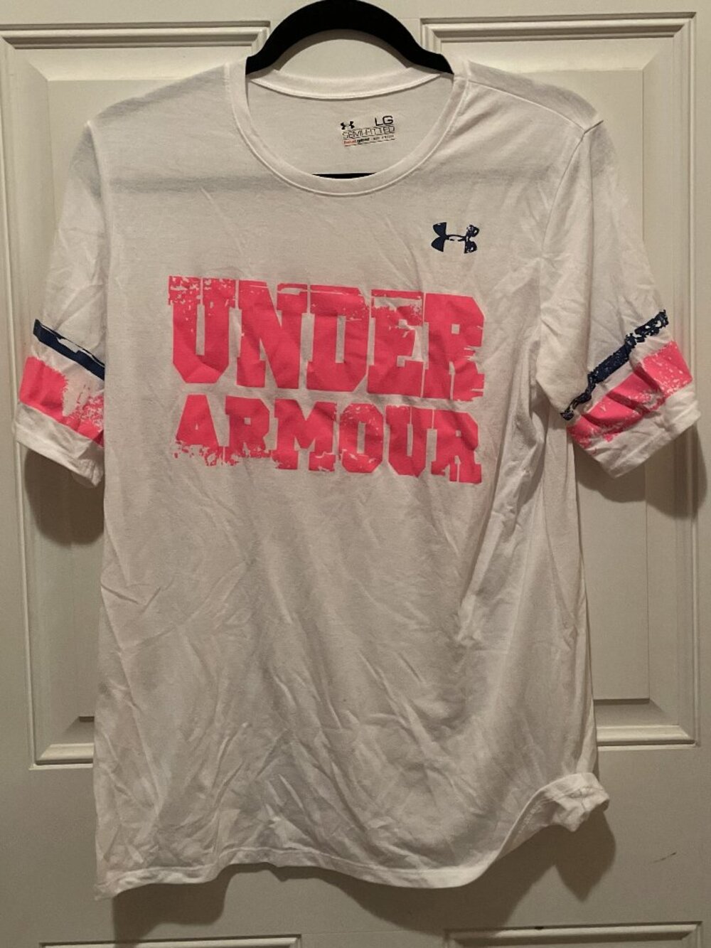 Under Armour L White HeatGear Shirt